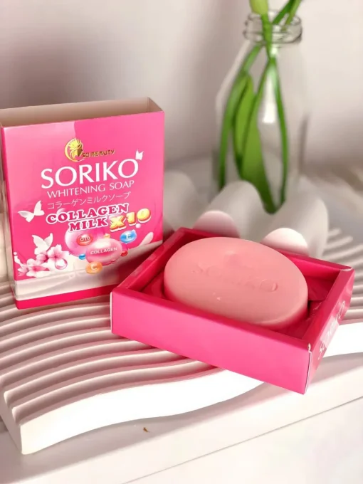 SORIKO COLLAGENE MILK WHITENING SOAP/ savon